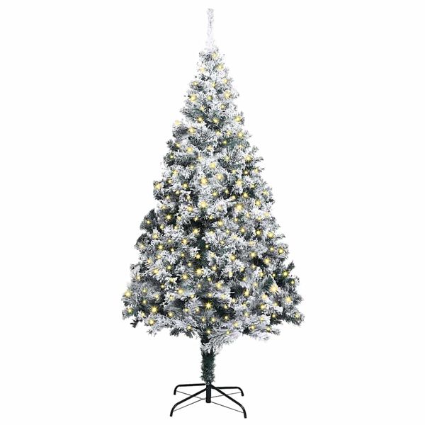vidaXL Albero di Natale artificiale preilluminato Verde 400 cm PVC