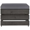 vidaXL Set Salotto da Giardino 3pz con Cuscini Legno Impregnato Grigio
