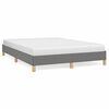 vidaXL Giroletto senza Materasso Grigio Scuro 160x200 cm Tessuto