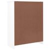 vidaXL Scarpiera ALTA Bianca 77x35x96 cm in Legno Massello di Pino