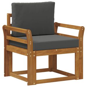 vidaXL Divano da esterno Legno di Acacia Massello e Poliestere