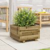 vidaXL Fioriera da Giardino 40x40x26,5 cm in Legno di Pino Impregnato