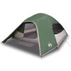 vidaXL Tenda da Campeggio a Cupola per 4 Persone Verde Impermeabile