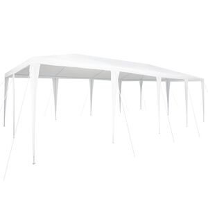 vidaXL Tenda Party Bianco 800 x 400 x 266 cm Polietilene e Acciaio