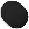 vidaXL Cuscino con cuscino HEERLEN 2 pz Nero Tessuto