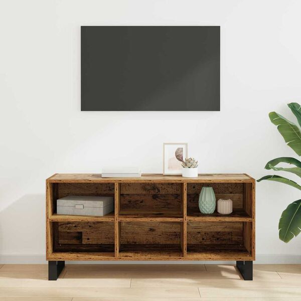 vidaXL Mobile TV Legno vecchio 103,5 x 30 x 50 cm Legno multistrato