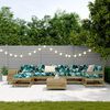 vidaXL Set Divani da Giardino 9 pz in Legno Impregnato di Pino