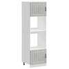 vidaXL Armadi Forno 2 pz Lucca Grigio Cemento in Legno Multistrato