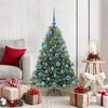 vidaXL Albero di Natale artificiale con 150 LED Verde 120 cm PE e PVC