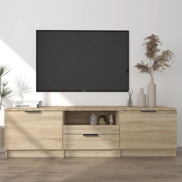 vidaXL Mobile TV Rovere Sonoma 140x35x40 cm Legno ingegnerizzato