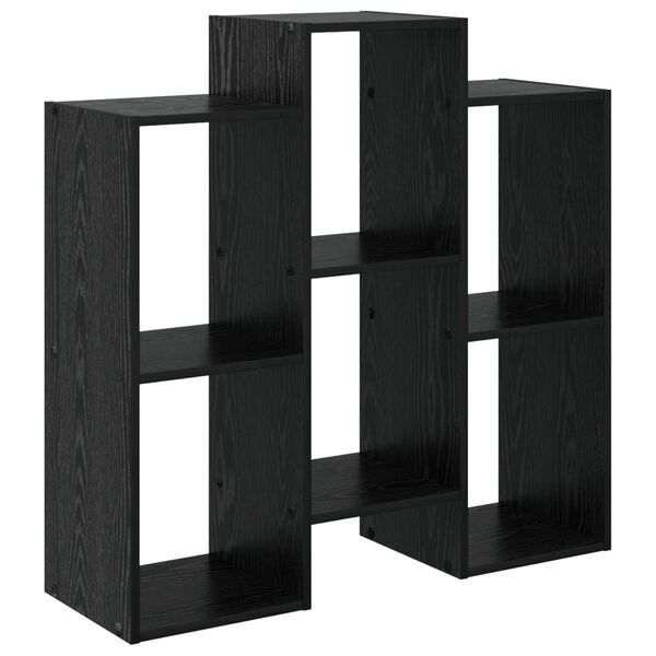 vidaXL Credenza Rovere Nero 90 x 30 x 90 cm