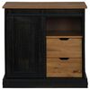 vidaXL Credenza HALDEN con Anta Scorrevole 80x40x80 cm Legno Massello