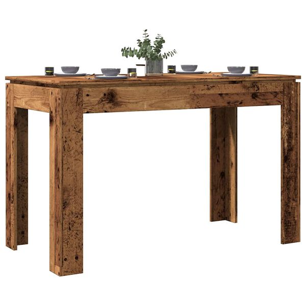 vidaXL Tavolo da Pranzo Legno Antico 120x60x76 cm in Truciolato