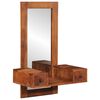 vidaXL Specchio da Parete c/ Cassetti 60x33x90cm Legno Massello Acacia