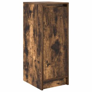 vidaXL Scarpiera Rovere Fumo 29,5x34x76 cm in Legno Multistrato
