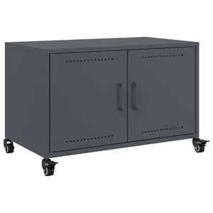 vidaXL Mobile TV Antracite 68x39x43,5 cm in Acciaio Laminato a Freddo