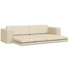 vidaXL Divano letto Crema 245 x 78 x 77 cm Tessuto