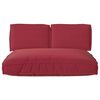 vidaXL Set di Cuscini 3 pcs Rosso Vino Tessuto Oxford