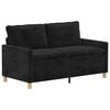 vidaXL Divano Nero 156 x 81 x 87,5 cm Poliestere