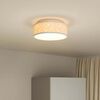 vidaXL Lampada da soffitto Grigio 30 x 30 x 13,5 cm Tessuto