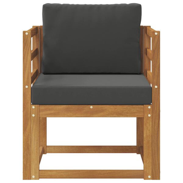 vidaXL Divano da esterno Legno di Acacia Massello e Poliestere