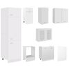 vidaXL Set Armadi da Cucina 8 pz Lyon Bianco in Truciolato