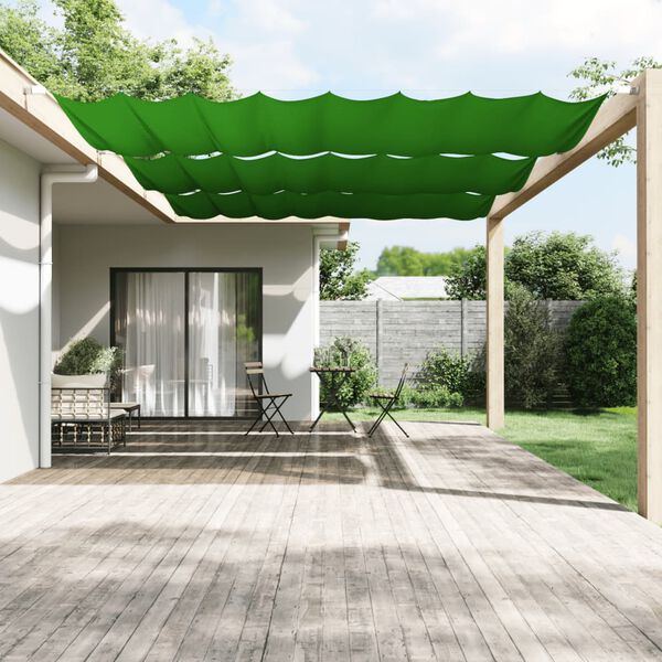 vidaXL Paravento Verticale Verde Chiaro 250x360 cm in Tessuto Oxford
