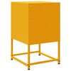 vidaXL Comodini 2 pz Giallo Senape 36x39x60,5 cm in Acciaio