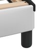 vidaXL Giroletto Viana con LED senza Materasso Bianco e Nero 140x200 cm