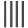 vidaXL Gambe per tavolo da bar 4 pz Antracite 110-112 cm Acciaio