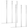 vidaXL Cabine da Bagno 2 pz 104x130 cm in Vetro Temperato Trasparente