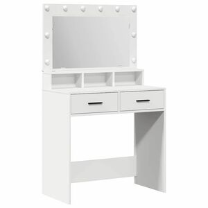 vidaXL Tavolo da Trucco Bianco 79 x 41 x 135 cm Legno multistrato