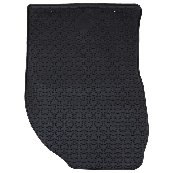 vidaXL Tappetino per Auto 4 pcs Nero Gomma