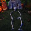 vidaXL Scheletro di Halloween Bianco 45,5 x 13 cm Plastica