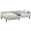 vidaXL Cornice del letto ad angolo Grigio chiaro 90 x 200 cm Velluto