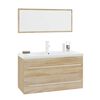 vidaXL Set Mobili da Bagno 3 pz Rovere Sonoma