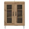 vidaXL Credenza Rovere artigianale 69,5 x 34 x 90 cm Legno multistrato