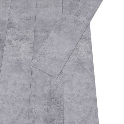 vidaXL Listoni Pavimenti Non Autoadesivi PVC 5,26m² 2mm Grigio Cemento