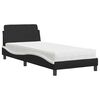 vidaXL Letto con Materasso Dover Nero e Bianco 80x200 cm in Similpelle