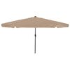 vidaXL Ombrello da giardino 395 x 395 x 245 cm Poliestere Rotondo