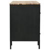 vidaXL Scrivania con Armadietti Legno di Abete e Acciaio 120x50x76 cm