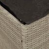 vidaXL Scatola per Cuscini Grigio chiaro 50 x 50 x 50 cm polyrattan