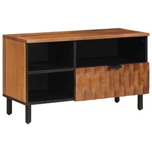 vidaXL Mobile TV con cassetto Finitura Marrone Acacia 80 x 33 x 46 cm