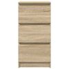 vidaXL Credenza Rovere Sonoma 37,5x35x76 cm in Legno Multistrato