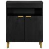 vidaXL Credenza Nera 60x33x75 cm in Legno Multistrato