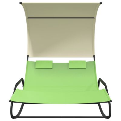 Lettino da giardino in rattan bianco/beige Akland - Bonami Selection
