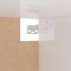 vidaXL Armadio Bianco Lucido 100x32,5x35 cm in Legno Multistrato