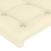 vidaXL Testiera Crema 80x5x118/128 cm Similpelle