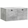 vidaXL Mobile Porta TV da Muro Grigio Cemento 59,5 x 41 x 30 cm
