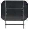 vidaXL Tavolo Giardino Pieghevole Grigio 100x75x72 cm Vetro e Acciaio